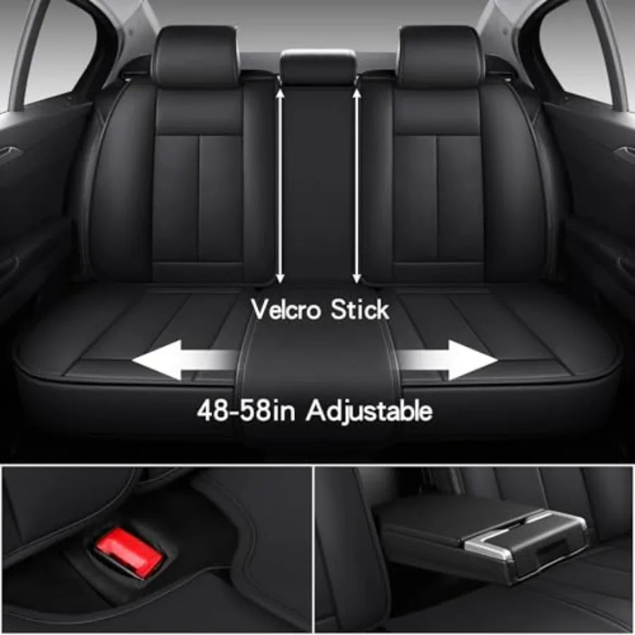 None Lumbar Support Car Seat Cover Waterproof Nappa Leather