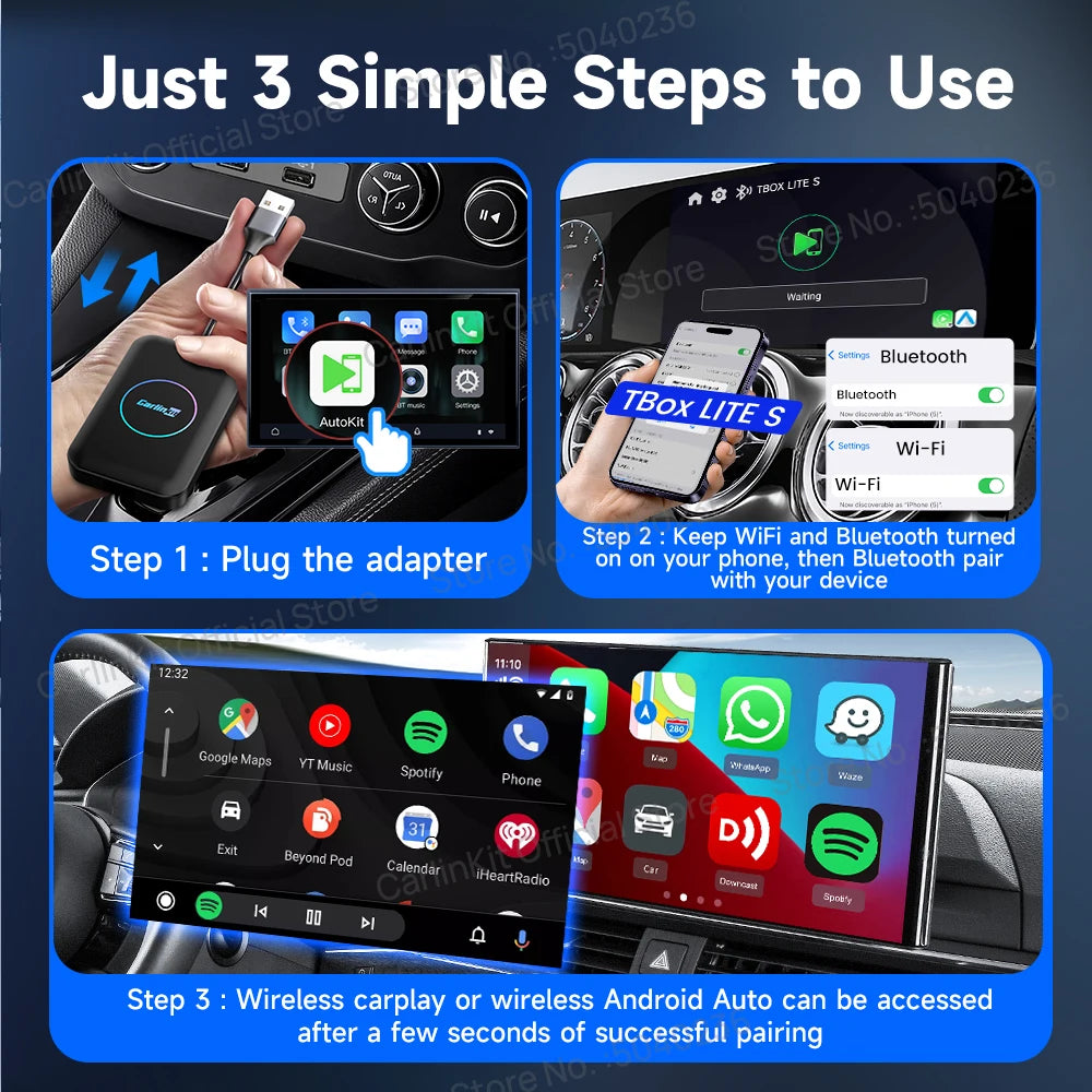Carlinkit Android TV Box CarPlay AI Box Auto Connect