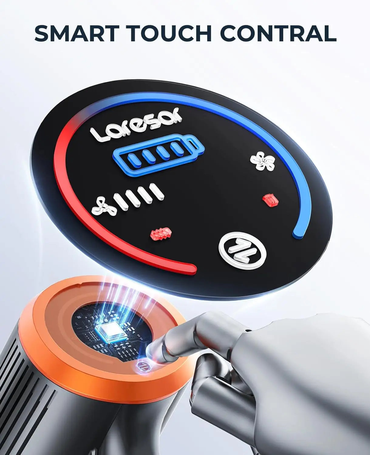 LARESAR Elite 8 Cordless Vacuum Cleaner 450W Power