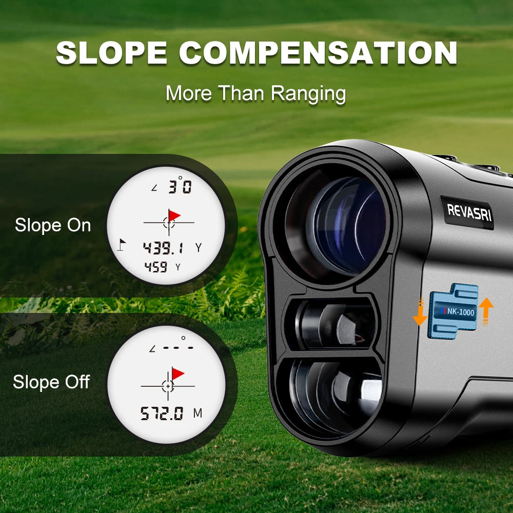 REVASRI Golf Rangefinder 1000 Yards 6x Magnification Slope Compensated