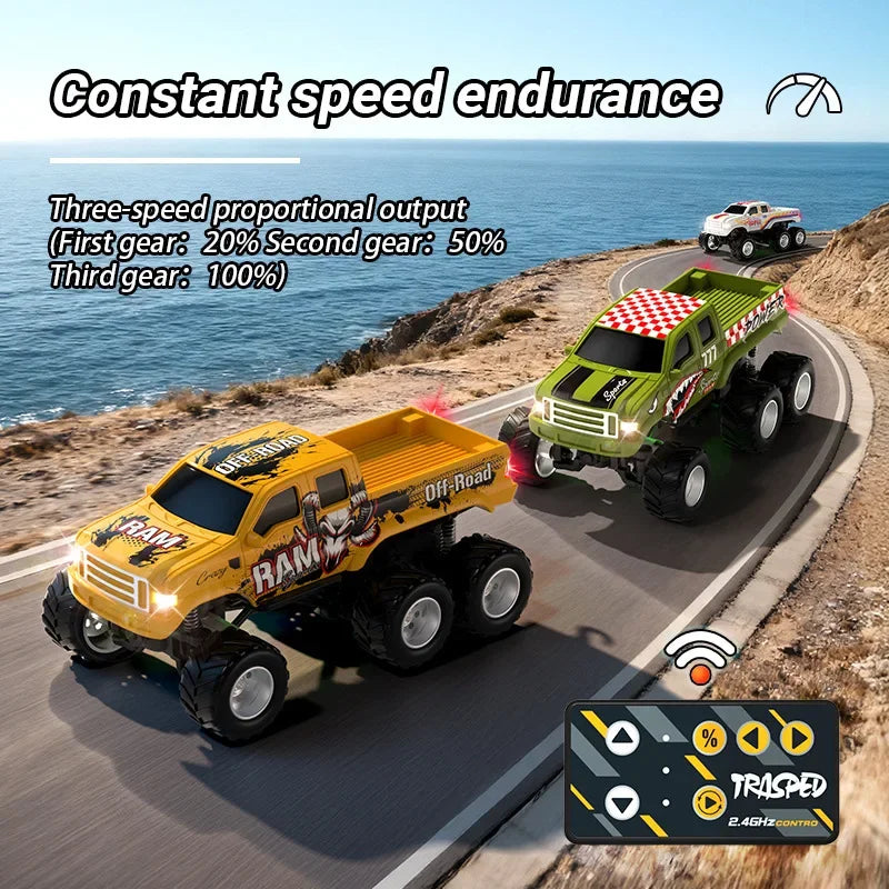 Kmoist Mini Desktop RC Car Off Road Drift Vehicle Lights