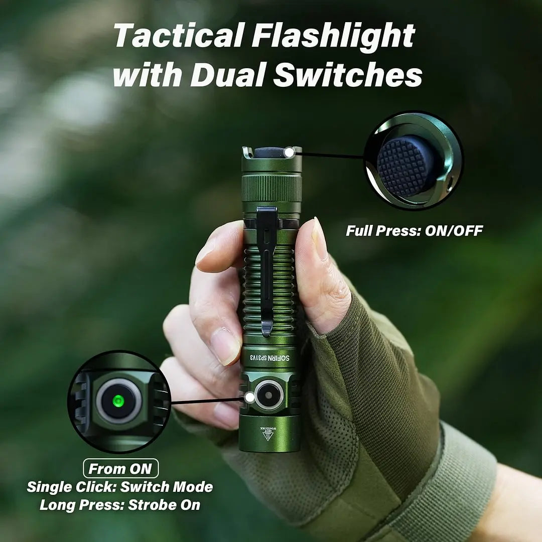 Sofirn SP31 V3.0 Powerful Tactical Flashlight With Dual Switch