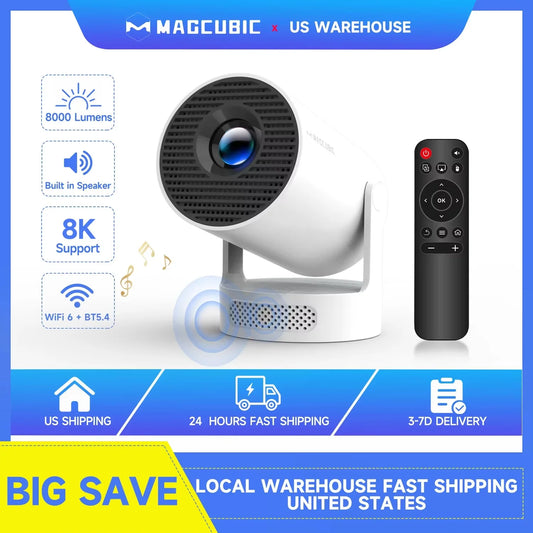 Magcubic HY300 Pro Projector Outdoor Home Theater with 5W Speaker