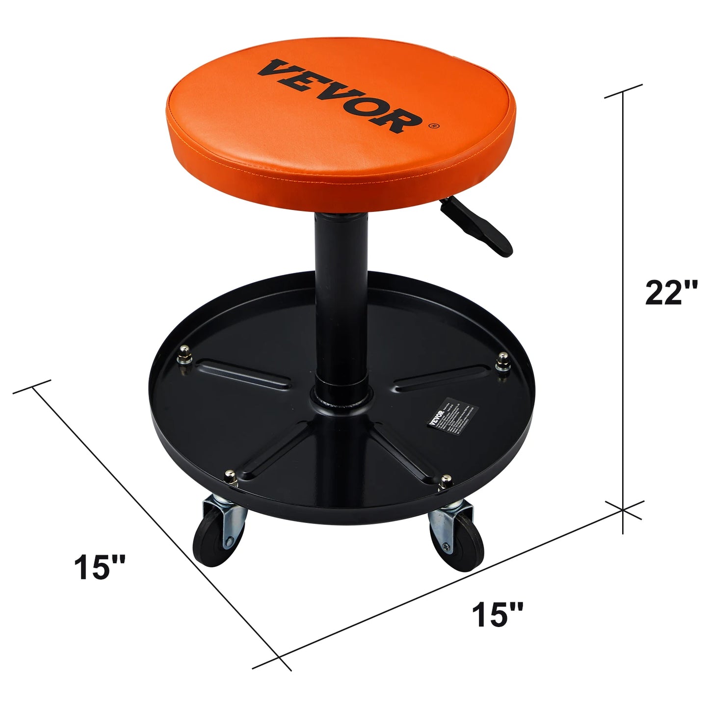 SucceBuy Mechanic Stool Rolling Pneumatic Creeper For Garage Auto Repair