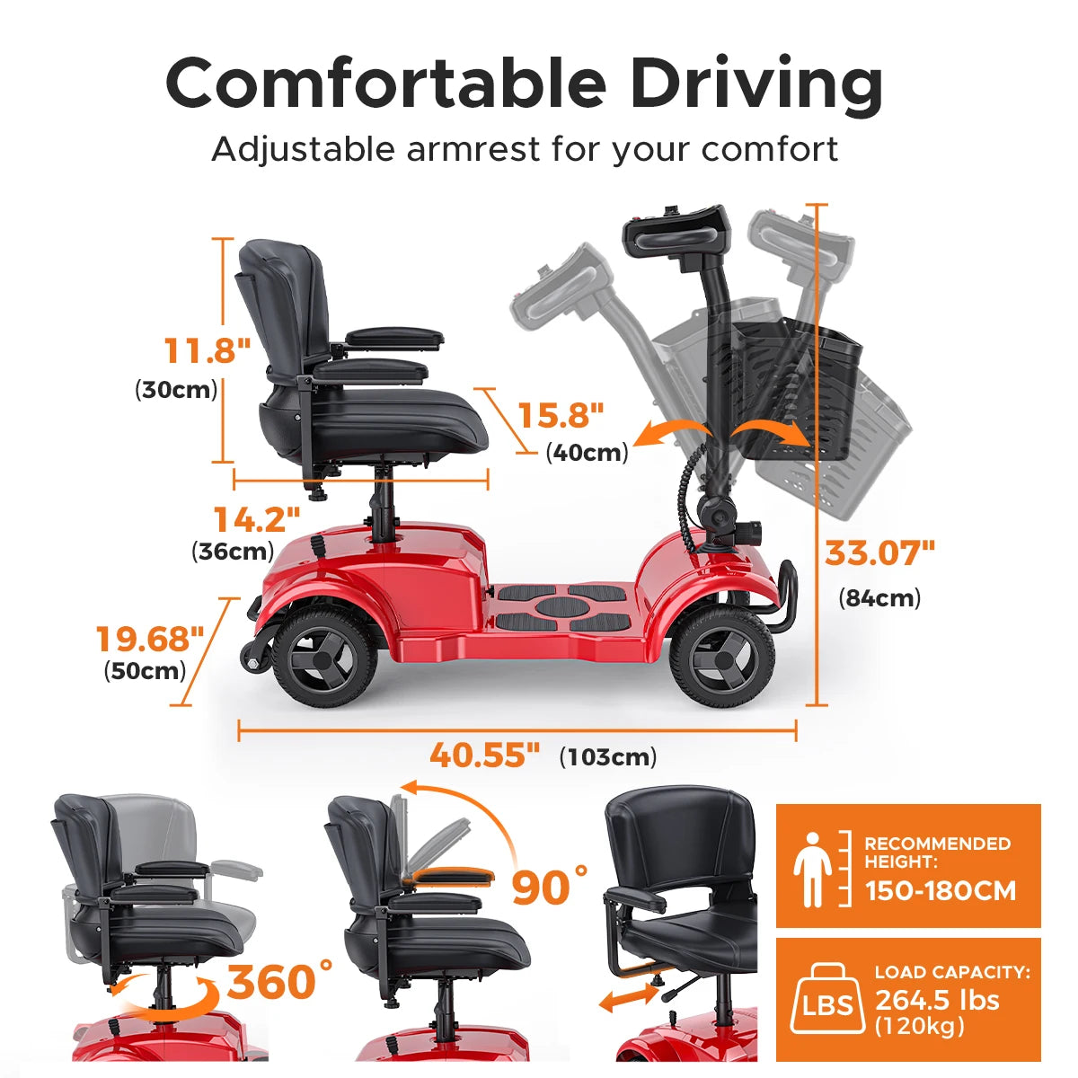 ENGWE Four-Wheeled Electric Scooter 250W 24V 12Ah Battery