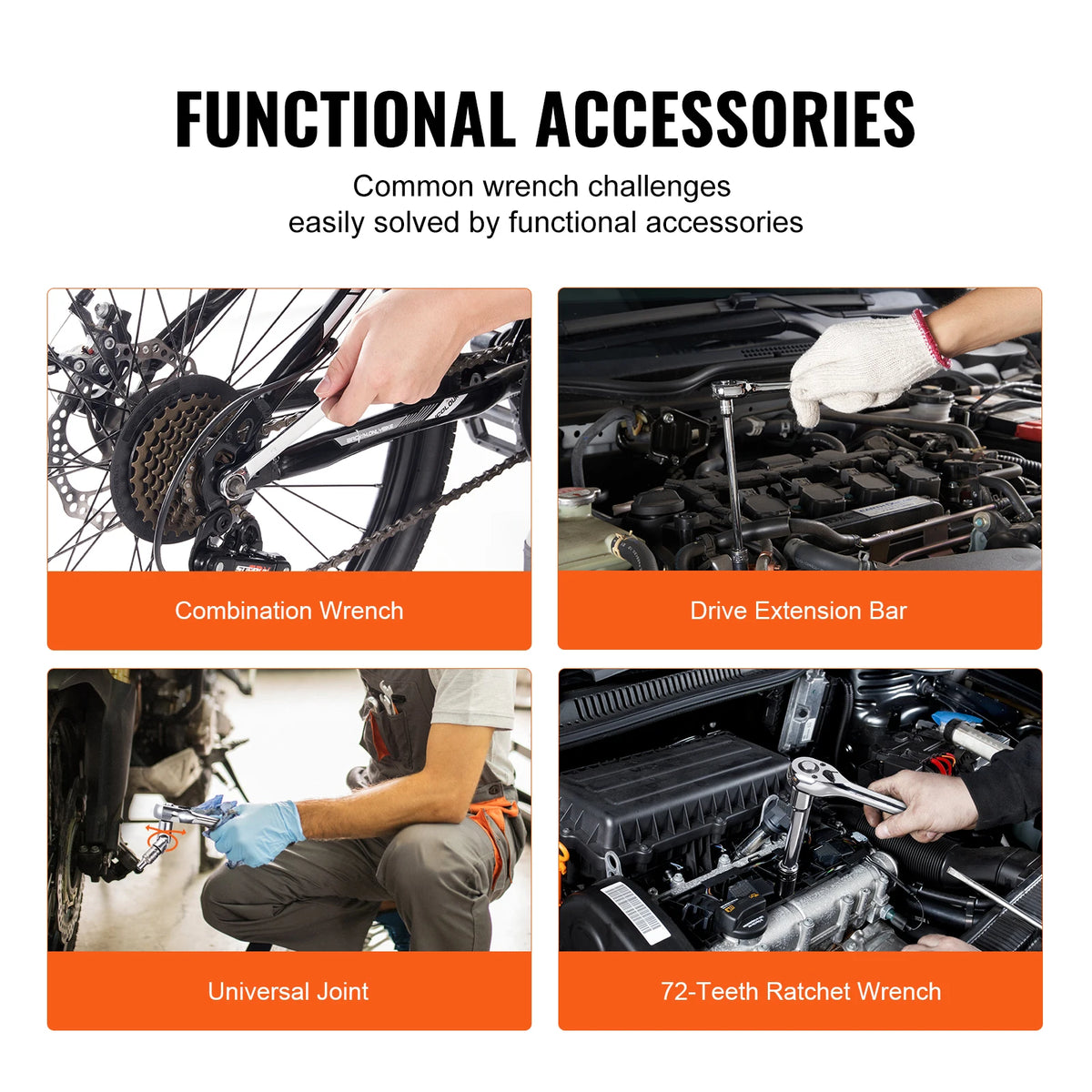 SucceBuy Premium Mechanics Tool And Socket Set Service Kit