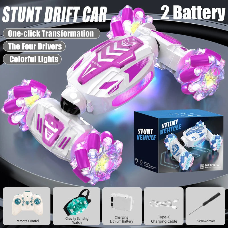 CONUSEACE RC Stunt Car Dual Remote Control Vehicle