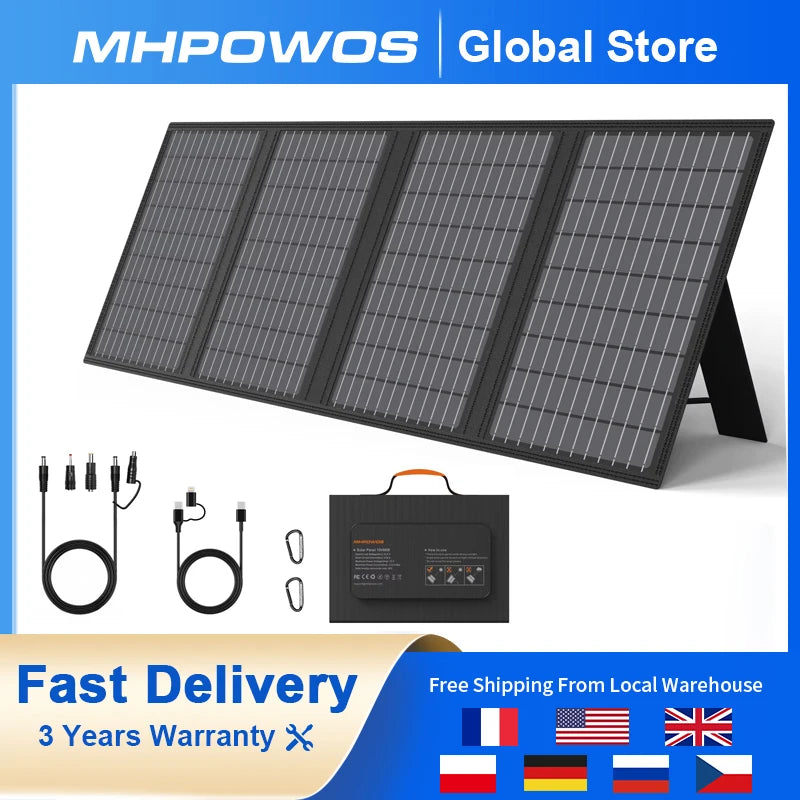 MHPOWOS Solar Battery Charger for Powerbank 45W Foldable Panel