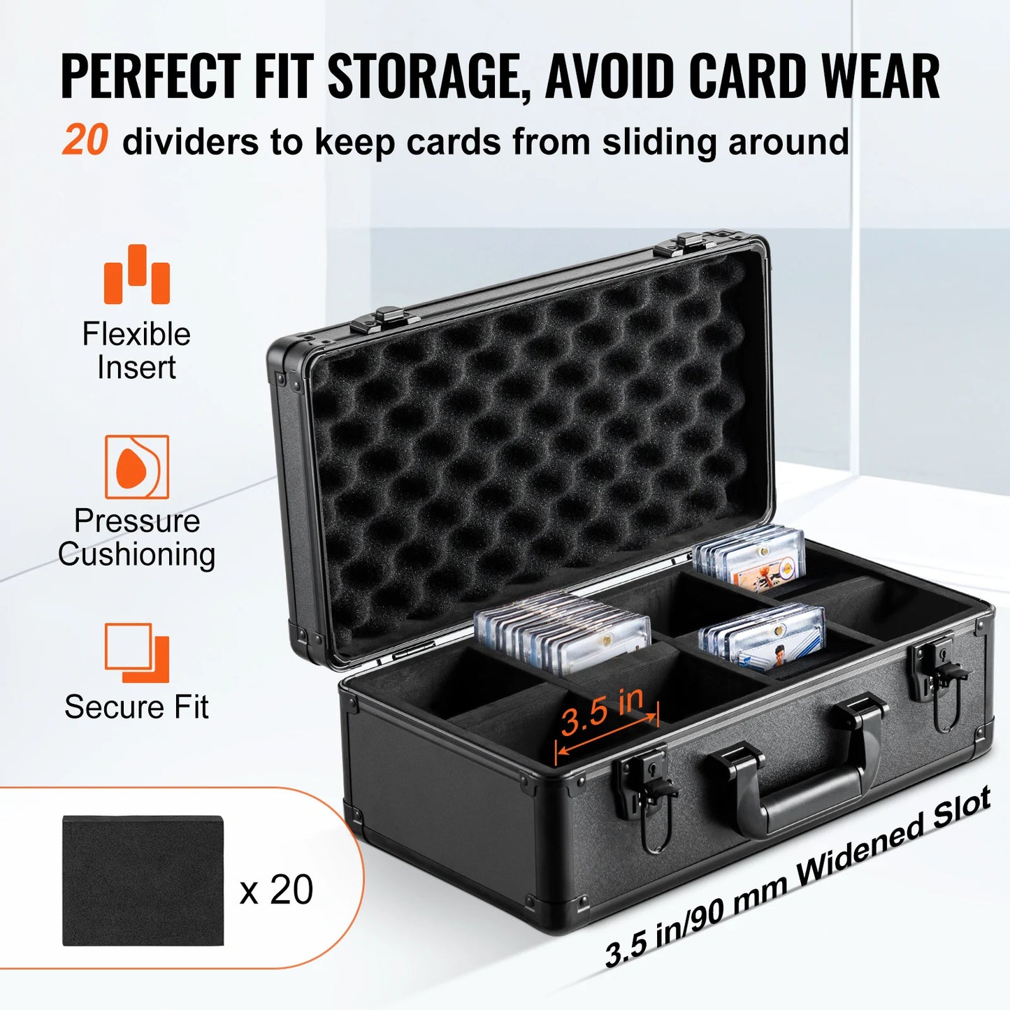 SucceBuy Graded Card Storage Box 4 Or 5 Slots Lock