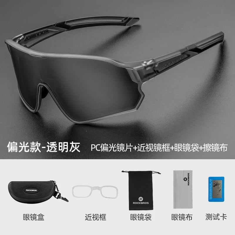 ROCKBROS Polarized Cycling Sunglasses UV400 Protection Unisex Eyewear