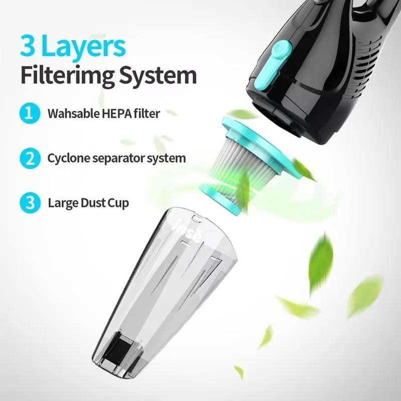 INSE Corded Vacuum Cleaner R3S R6X ThreeInOne Handheld