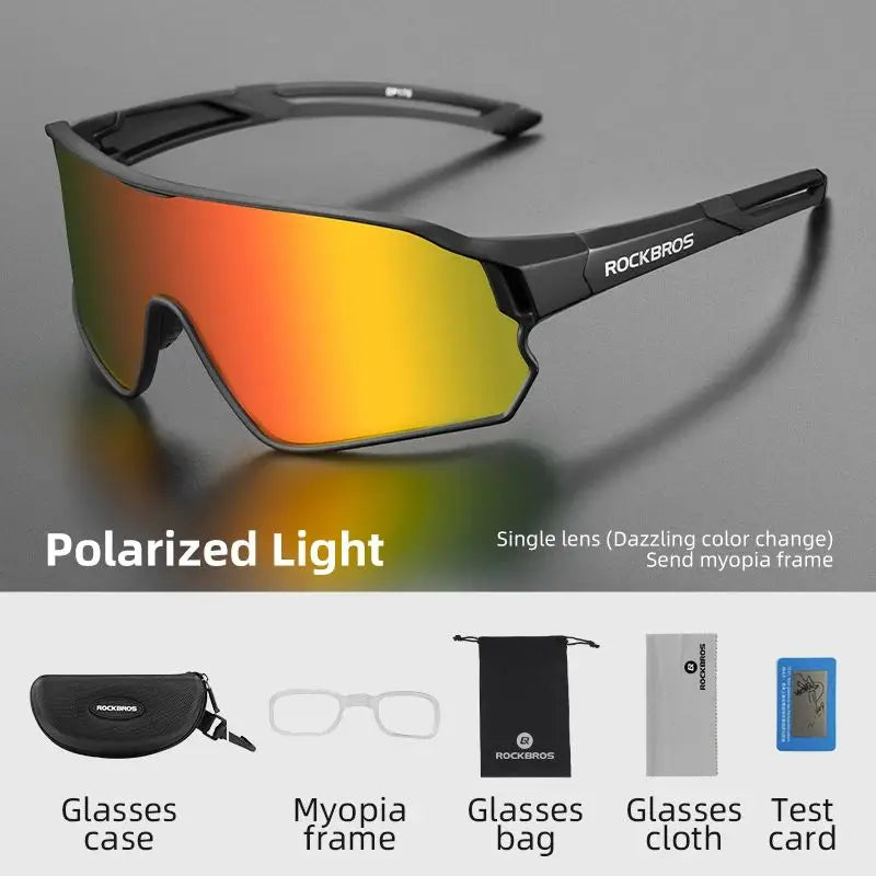 ROCKBROS Polarized Cycling Sunglasses UV400 Protection Unisex Eyewear