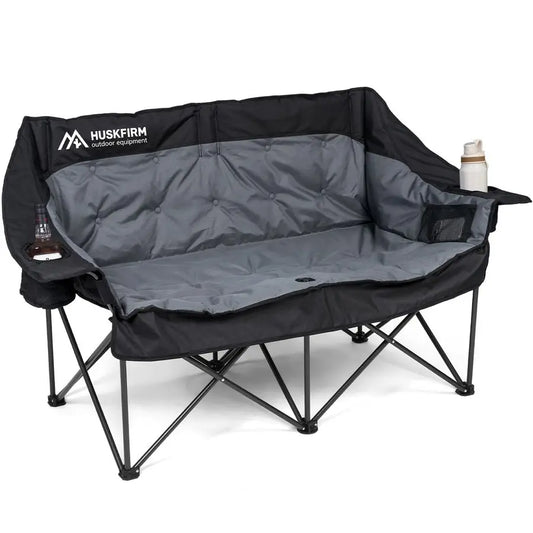 XMSJ Oversized Padded Camping Chair With Cup Holders And Pockets