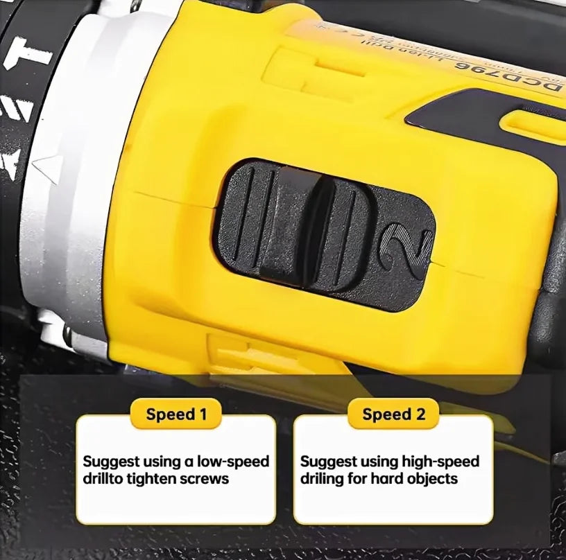Lithium Battery Powered Drill And Screwdriver Combo Kit For DIY