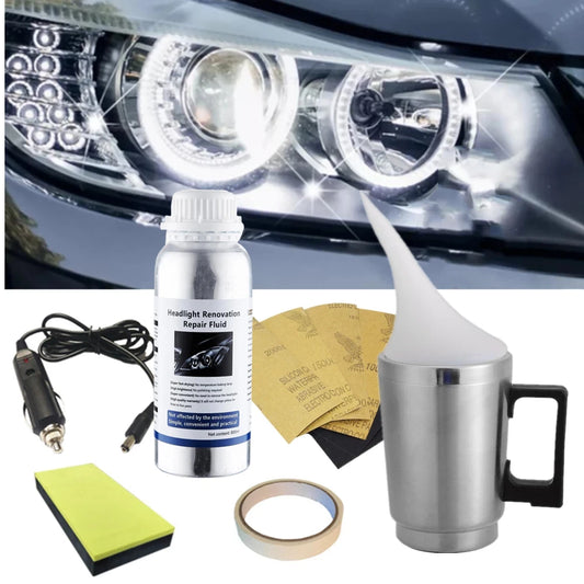 Headlight Polishing Kit for Auto Restoration 300ml Polish
