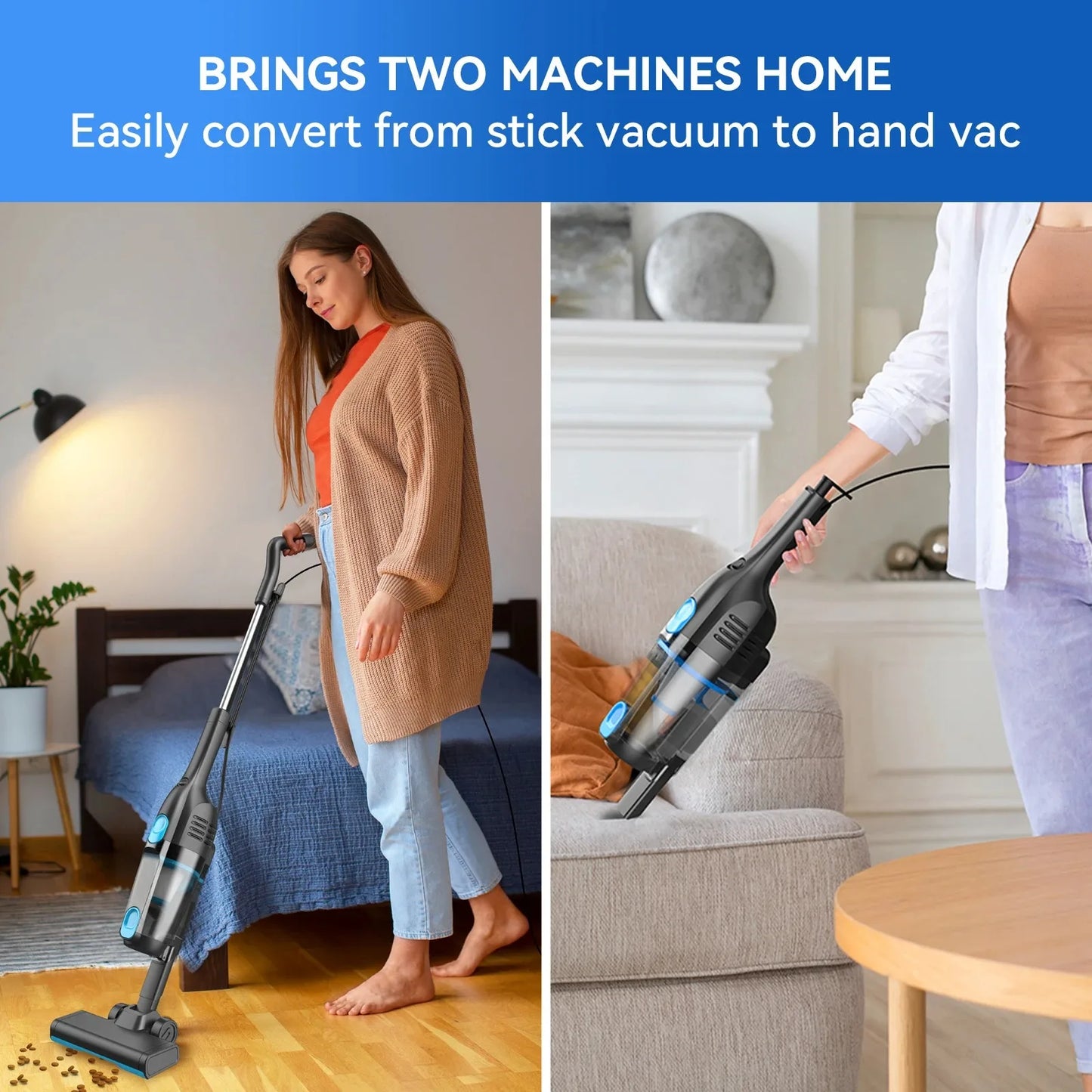 INSE Corded Vacuum Cleaner R3S R6X ThreeInOne Handheld