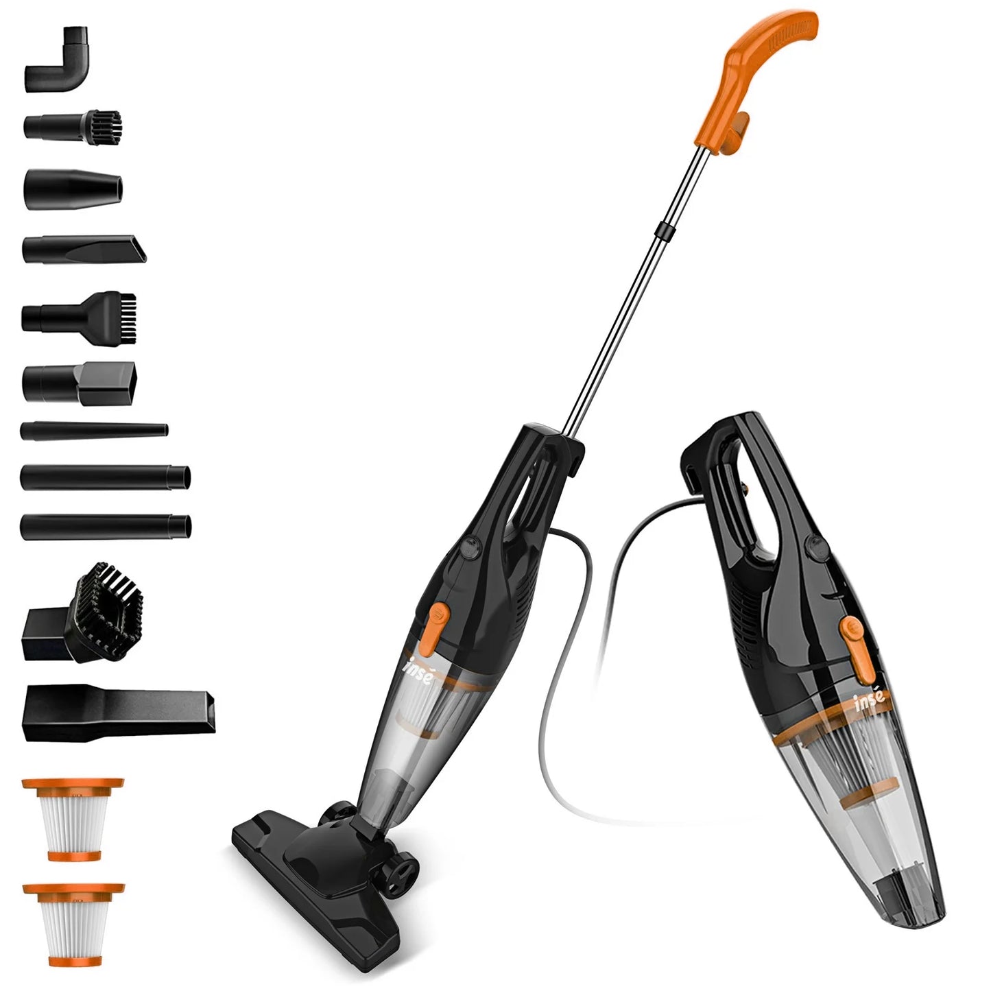INSE Corded Vacuum Cleaner R3S R6X ThreeInOne Handheld