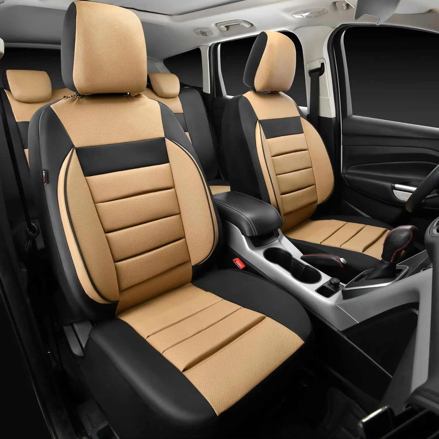 Universal Leather Seat Covers With 3D Foam Back Support