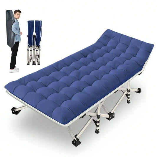 XMSJ Camping Cot With Mattress Sturdy Comfort Up To 450LB