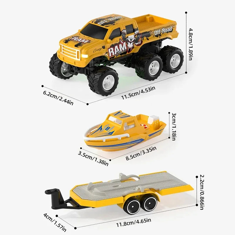 Kmoist Mini Desktop RC Car Off Road Drift Vehicle Lights