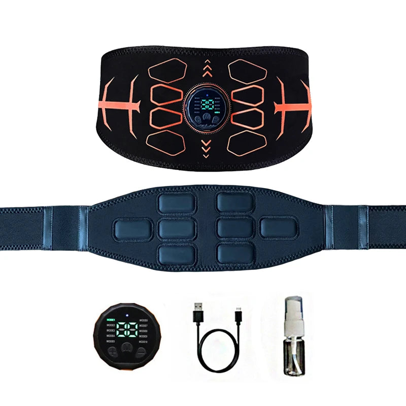 Rechargeable Smart Abs Trainer Belt For Full Body Massage
