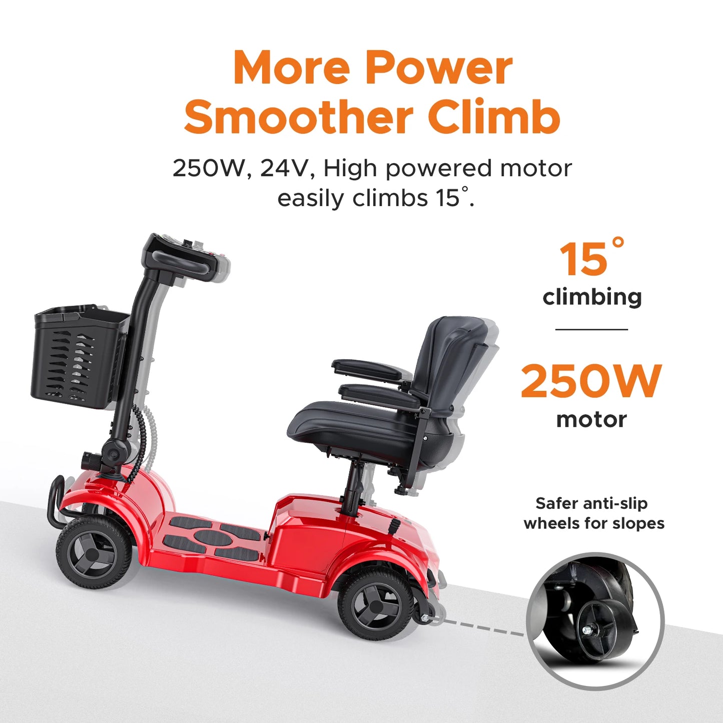 ENGWE Four-Wheeled Electric Scooter 250W 24V 12Ah Battery