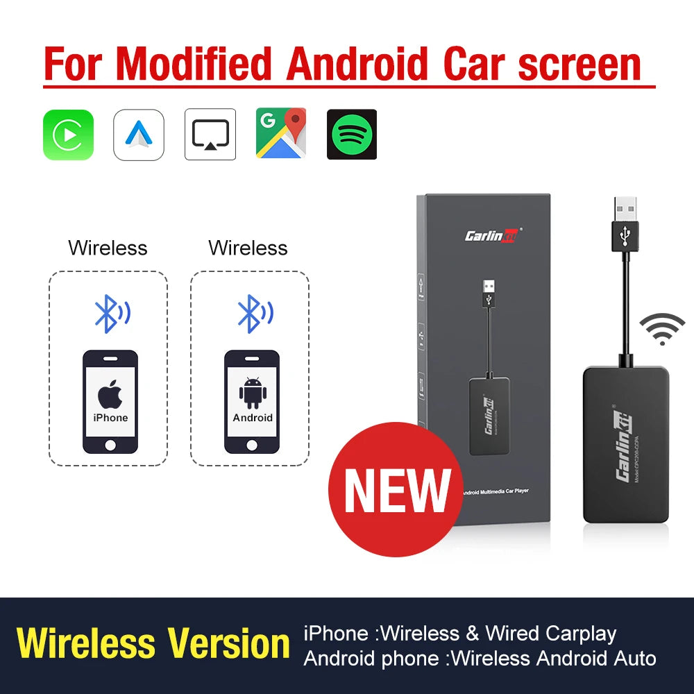 Carlinkit USB CarPlay Dongle Wireless And Wired Android Auto