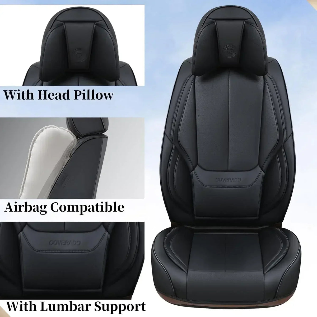 Universal Waterproof Car Seat Cover Set With Lumbar Support