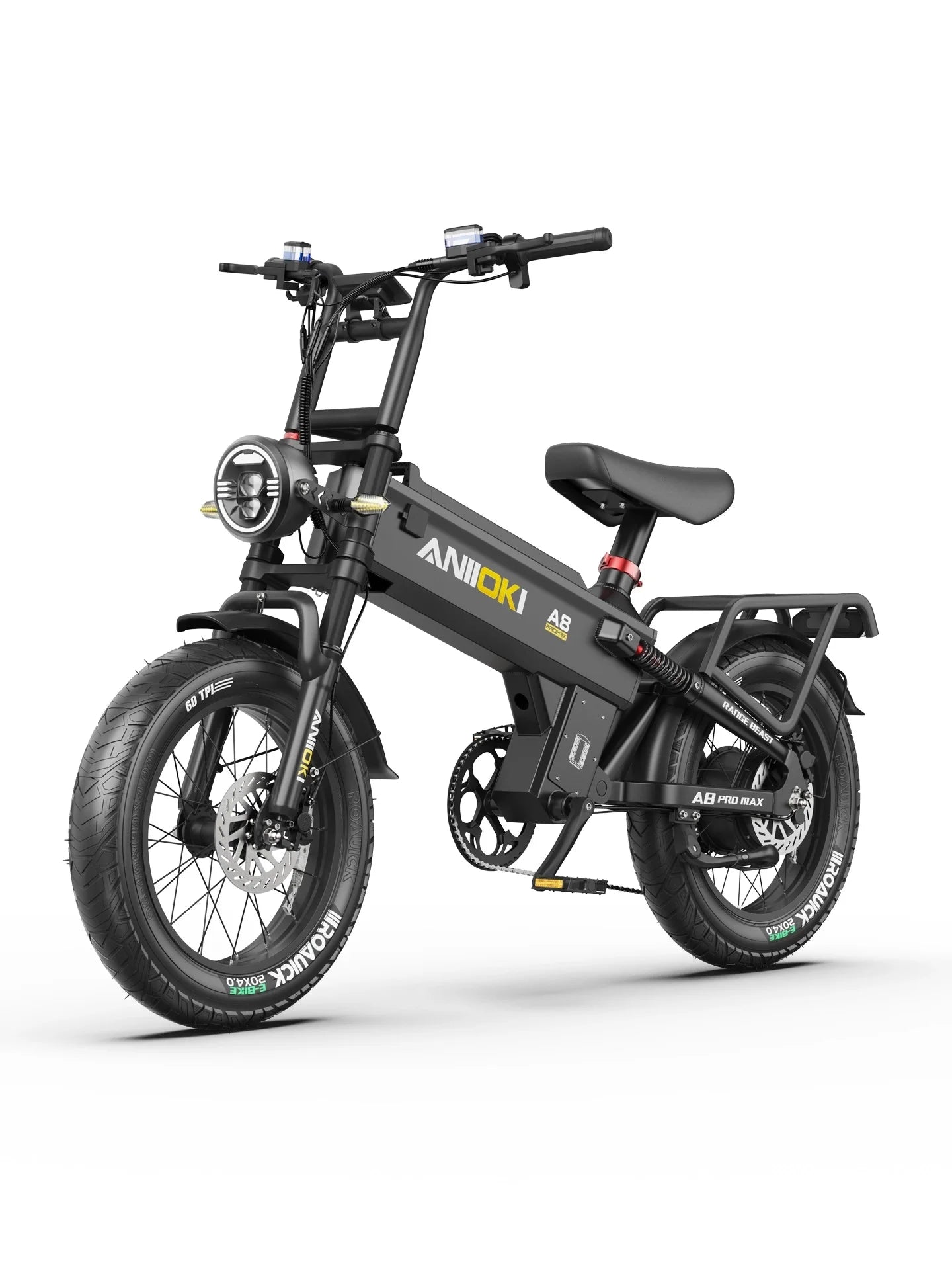 A8 Pro Max Ebike 2000W Peak Motor 52V Battery System